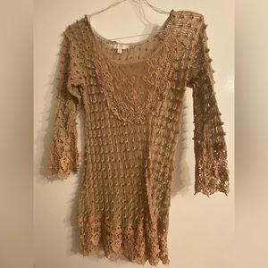 Umgee Sheer Lace Blouse